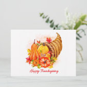 Joyeux carte de vacances de Thanksgiving (Debout devant)