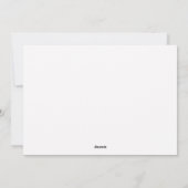 Joyeux carte de vacances de Thanksgiving (Dos)