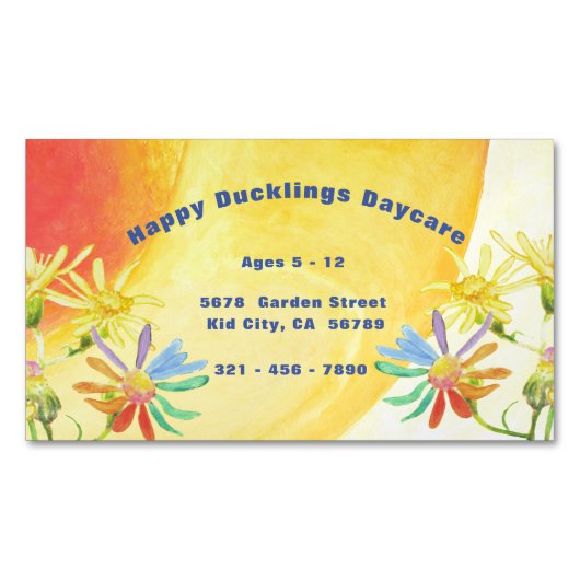 Joyeux Carte de visite de garderie de canard (devant)