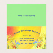 Joyeux Carte de visite de garderie de canard (Extérieur déplié)