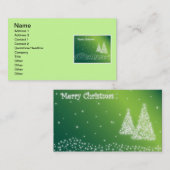 Joyeux Carte de visite de Noël (Devant / Derrière)