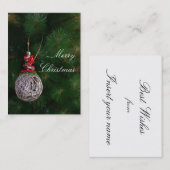 Joyeux Carte de visite de Noël (Devant / Derrière)