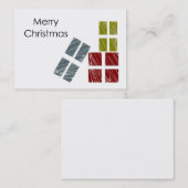 Joyeux Carte de visite de Noël (Devant / Derrière)