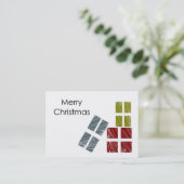 Joyeux Carte de visite de Noël (Debout devant)