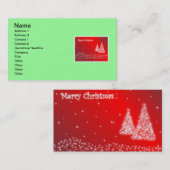 Joyeux Carte de visite de Noël (Devant / Derrière)