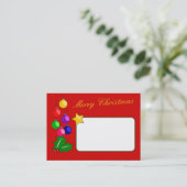 Joyeux Carte de visite de Noël (Debout devant)