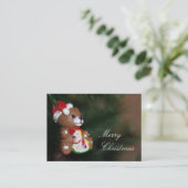 Joyeux Carte de visite de Noël (Debout devant)