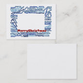 Joyeux Carte de visite de Noël (Devant / Derrière)