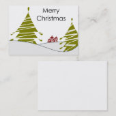 Joyeux Carte de visite de Noël (Devant / Derrière)