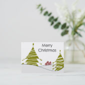 Joyeux Carte de visite de Noël (Debout devant)