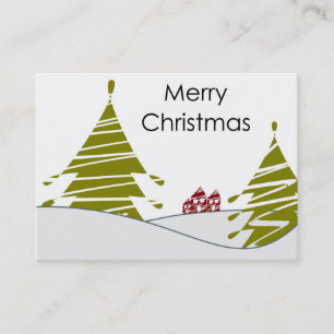 Joyeux Carte de visite de Noël