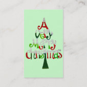 Joyeux Carte de visite de Noël (Dos)