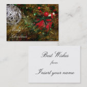 Joyeux Carte de visite de Noël (Devant / Derrière)