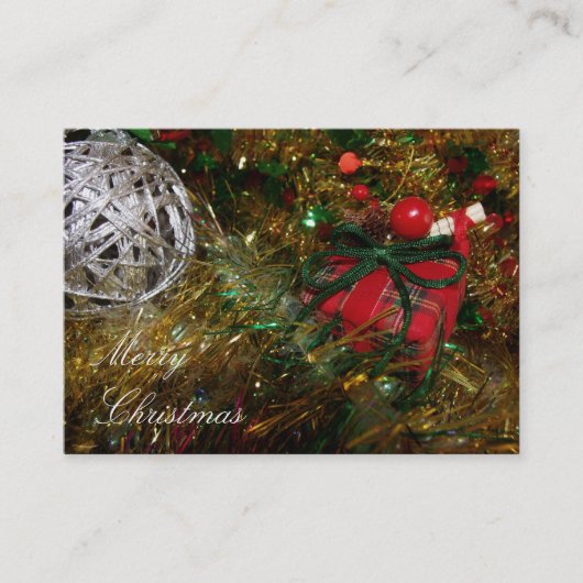 Joyeux Carte de visite de Noël (Devant)