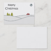 Joyeux Carte de visite de Noël (Devant / Derrière)