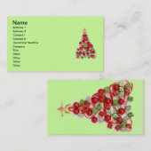 Joyeux Carte de visite de Noël (Devant / Derrière)