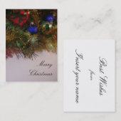 Joyeux Carte de visite de Noël (Devant / Derrière)