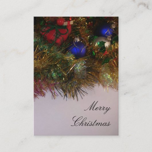 Joyeux Carte de visite de Noël (Devant)