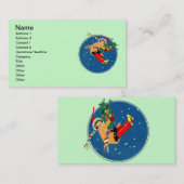 Joyeux Carte de visite de Noël (Devant / Derrière)