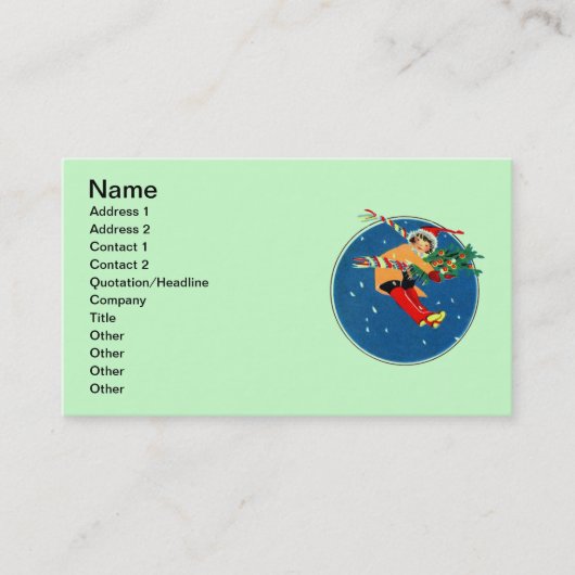 Joyeux Carte de visite de Noël (Devant)