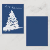 Joyeux Carte de visite de Noël (Devant / Derrière)