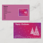 Joyeux Carte de visite de Noël (Devant / Derrière)