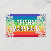 Joyeux Carte de visite Rainbow Crochet (Devant)