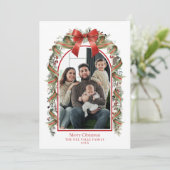 Joyeux Carte photo botanique de Noël (Debout devant)