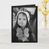 Joyeux Carte photo d'anniversaire (Fleur jaune)