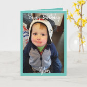 Joyeux Carte photo d'anniversaire (Fleur jaune)