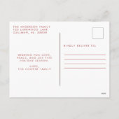 Joyeux Carte photo de famille de Noël (Dos)