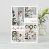 Joyeux Carte photo de famille de Noël (Debout devant)