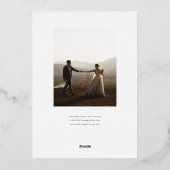 Joyeux Carte photo de Jour de l'An de Foil (Verso)