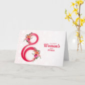 Joyeux Carte photo de la Journée des femmes (Fleur jaune)