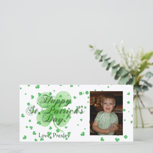 Joyeux Carte photo de la Saint Patrick (Debout devant)