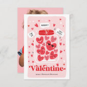 Joyeux Carte photo de la Saint Valentin (Devant / Derrière)