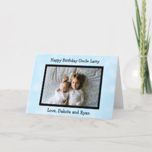 Joyeux Carte photo de l'oncle d'anniversaire