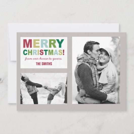 Joyeux Carte photo de Noël (Devant)