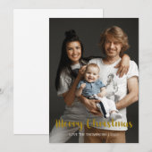 Joyeux Carte photo de Noël (Devant / Derrière)