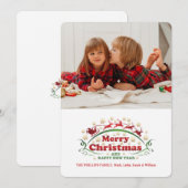 Joyeux Carte photo de Noël (Devant / Derrière)