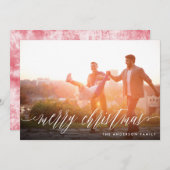 Joyeux Carte photo de Noël (Devant / Derrière)