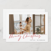 Joyeux Carte photo de Noël (Devant / Derrière)