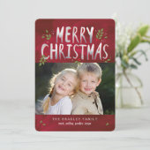 Joyeux Carte photo de Noël (Debout devant)