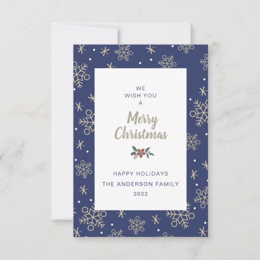 Joyeux carte photo de Noël (Devant)