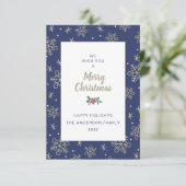 Joyeux carte photo de Noël (Debout devant)