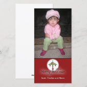 Joyeux Carte photo de Noël (Devant / Derrière)