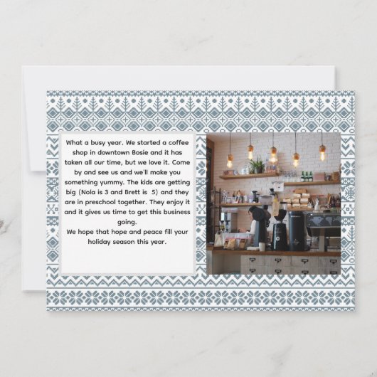 Joyeux Carte photo de Noël (Dos)