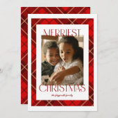 Joyeux Carte photo de Noël (Devant / Derrière)