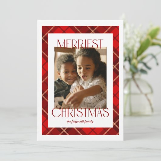 Joyeux Carte photo de Noël (Debout devant)