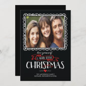 Joyeux Carte photo De Noël (Devant / Derrière)